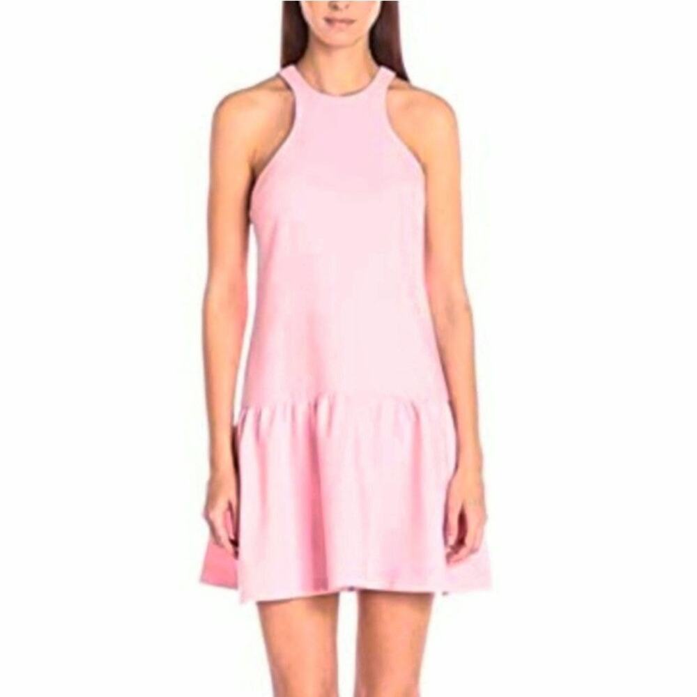 LIKELY Leila Pink Flounce Mini Dress 6 Cocktail Wedding Guest Preppy Party NEW